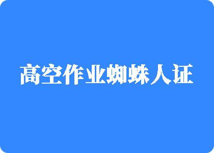 嗯啊插逼视频高空作业蜘蛛人证